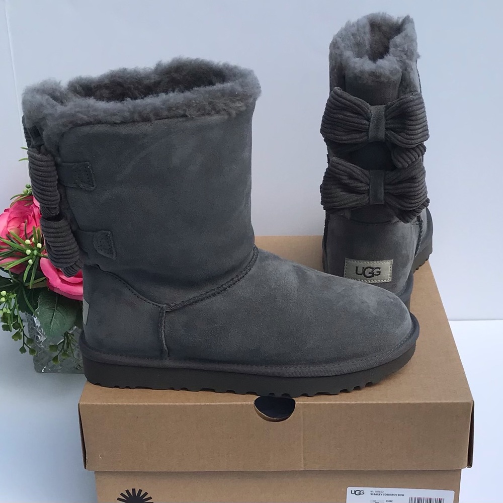 UGG Bailey Corduroy Bow Boots
